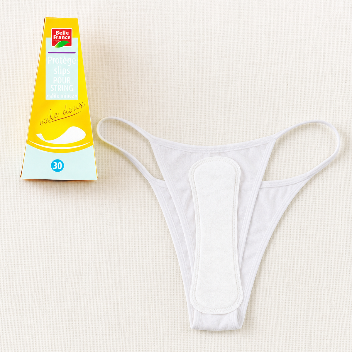 Belle France Protège-slips pour string - adaptation sur string