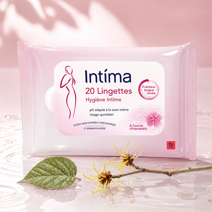 Intima 20 Lingettes Intimes - fraîcheur à l'hamamélis