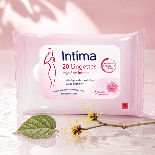 Intima 20 Lingettes Intimes - fraîcheur à l'hamamélis