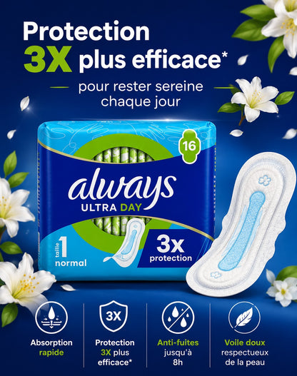 Always Ultra Day - Protection 3X plus efficace
