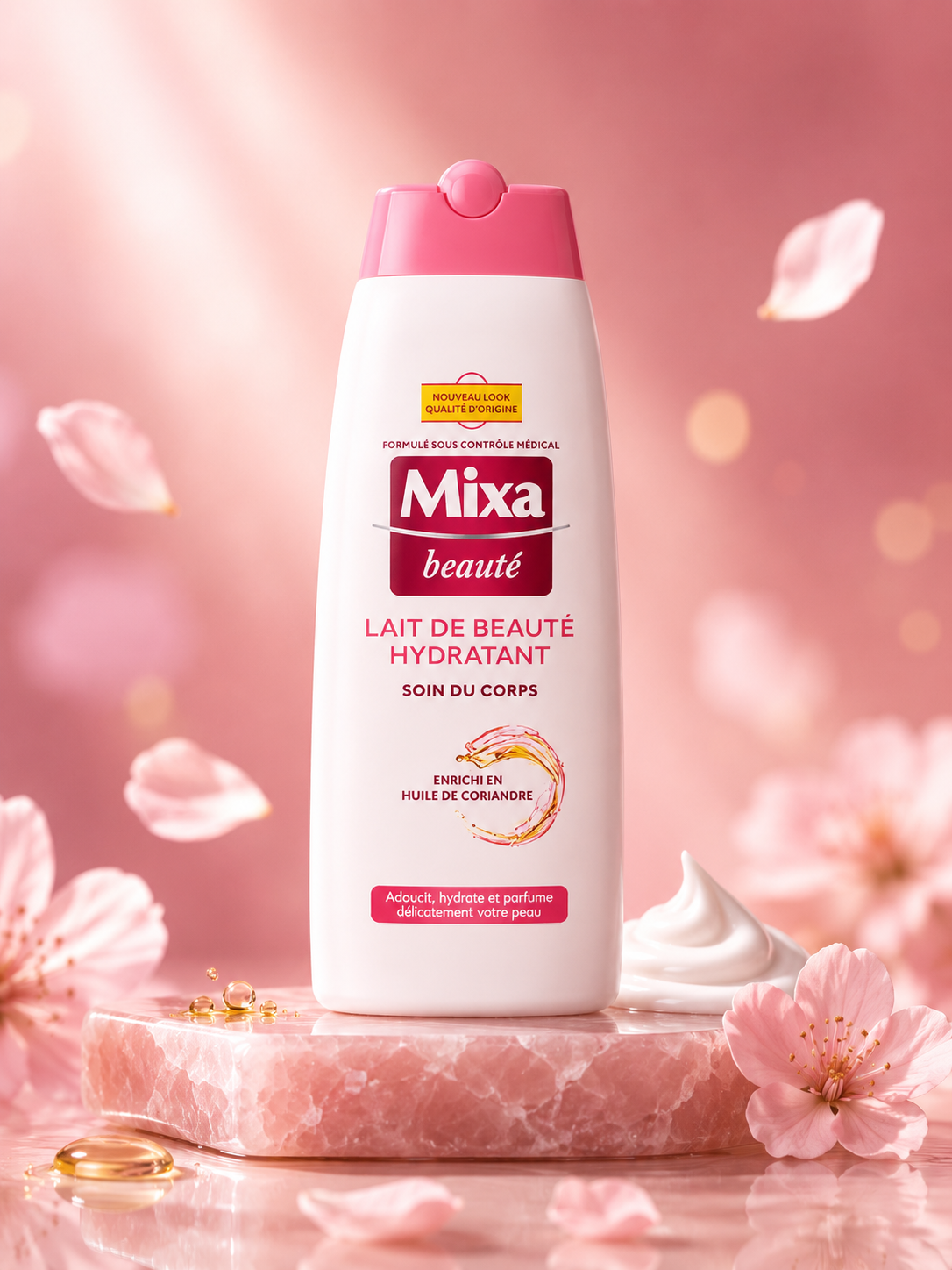 Mixa Lait de Beauté Hydratant - packshot floral