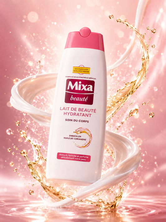 Mixa Lait de Beauté Hydratant - visuel splash rose
