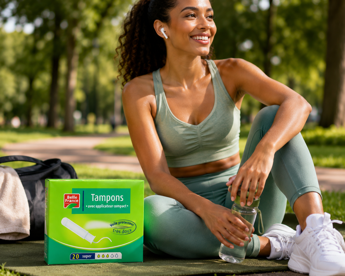 Belle France Tampon Applicateur compact vert - activité sportive