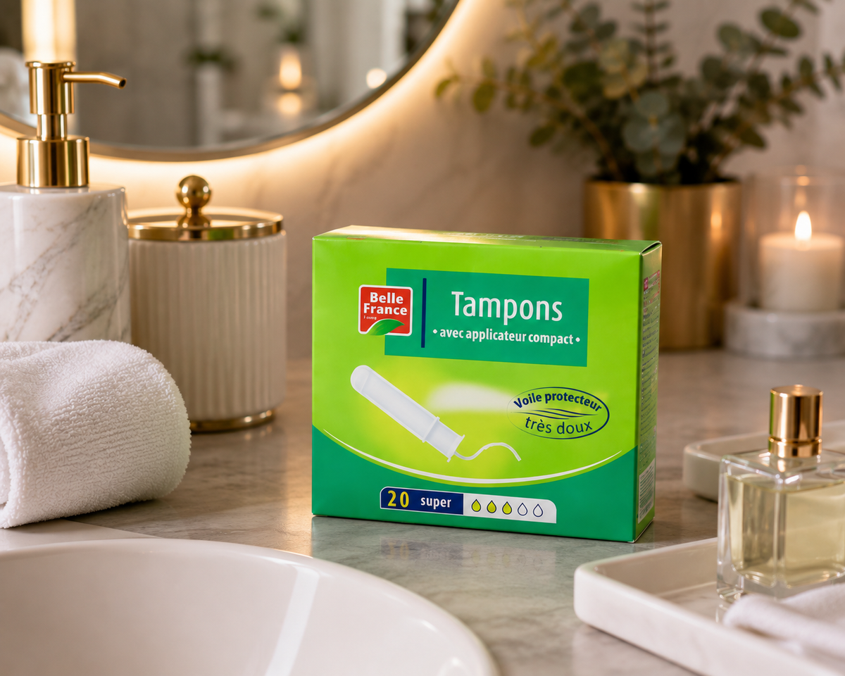 Belle France Tampon Applicateur compact vert - packshot salle de bain
